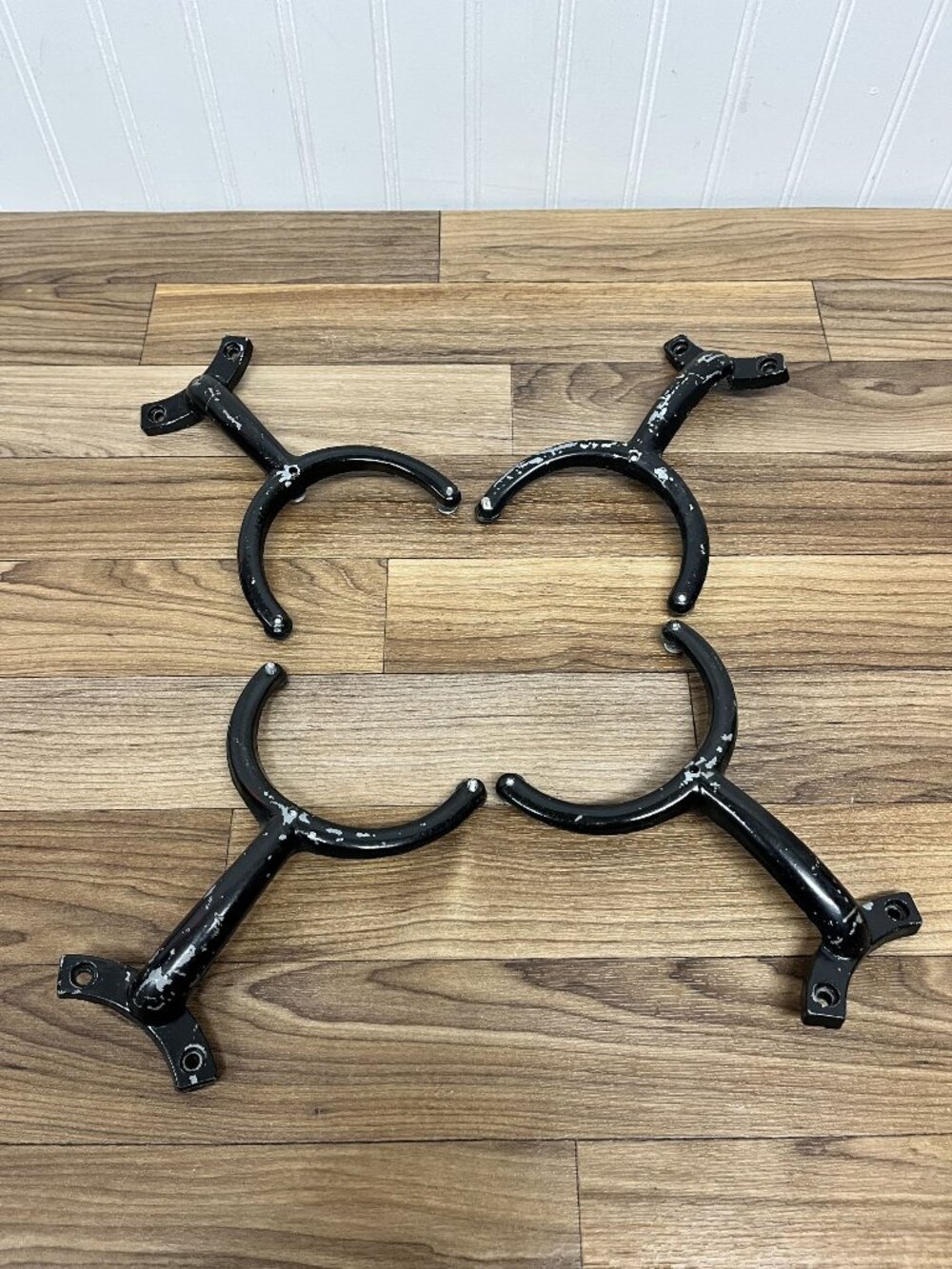Vintage Hunter Original Set X4 Arms 1 Set Black 70019 With 3 Screws Each